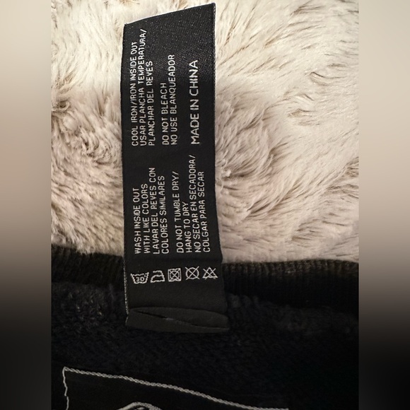 Alphalete Women's Terry Oversized Crop Top Long Sleeve Pullover Acid Wash Small - Picture 10 of 13